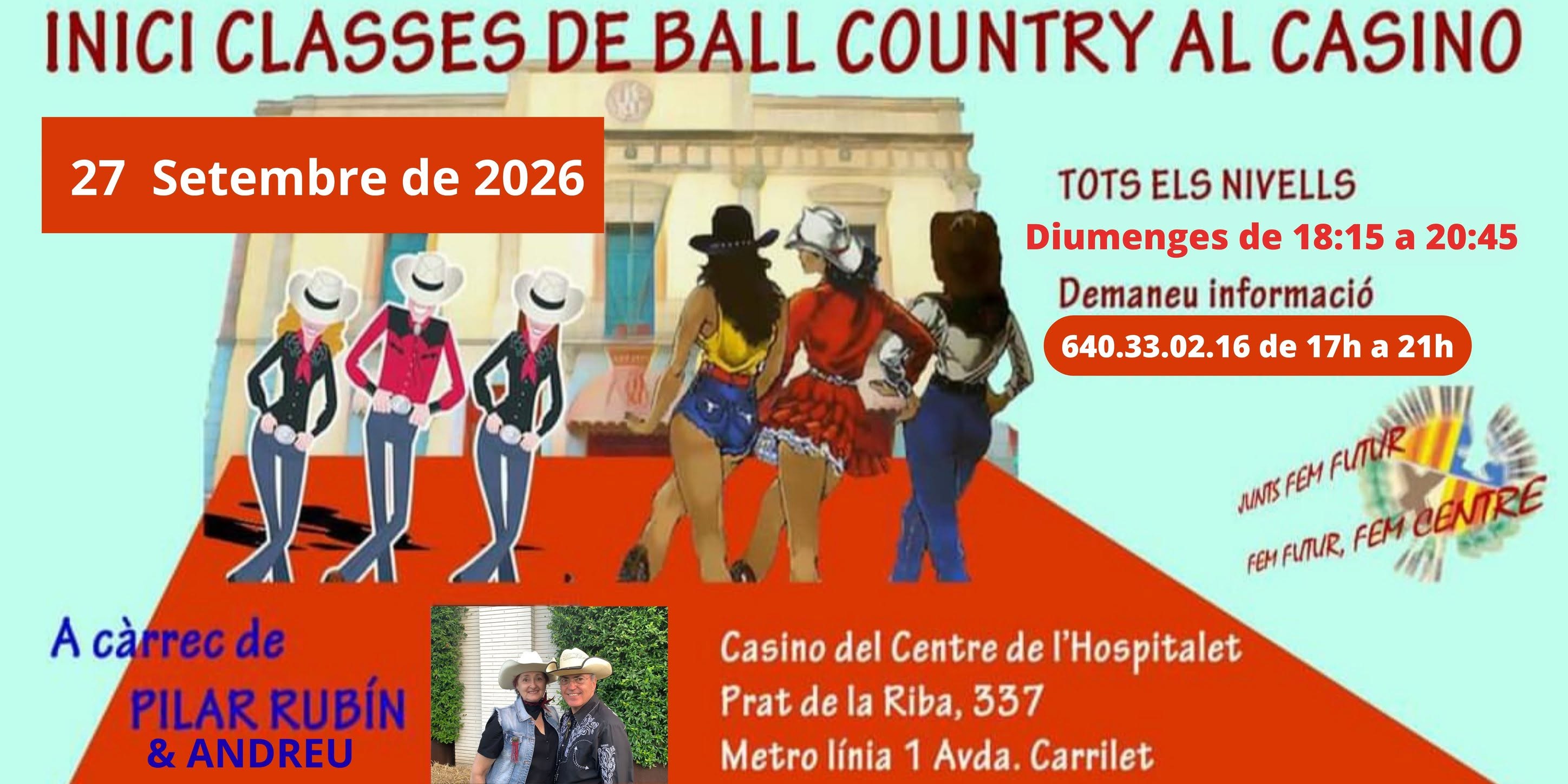 Comencem les classes de country line dance al Casino!
